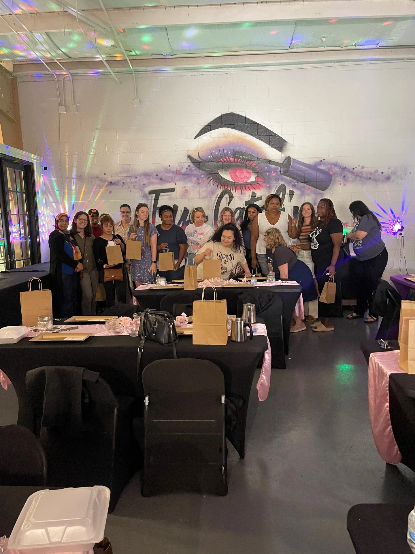 Birmingham colleagues taking part in a corporate fragrance workshop
